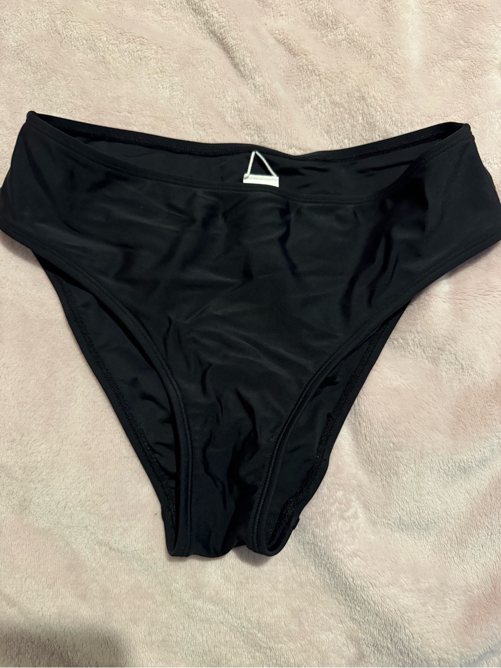 Women's Black High-Cut Bikini Bottoms - Lightweight Swim Bottom